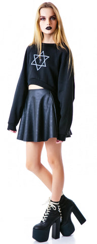 Trippy Cropped Sweatshirt