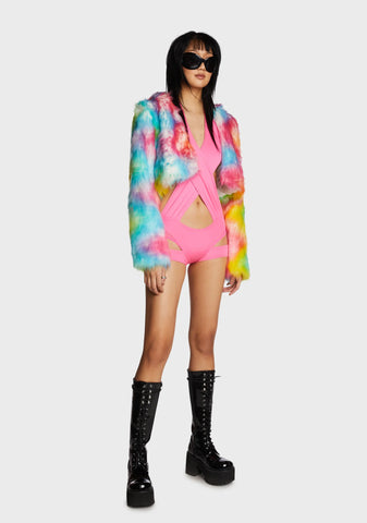 Wrapper Playsuit - Pink