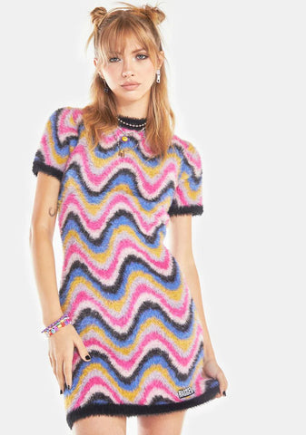 Blotter Knit Mini Dress