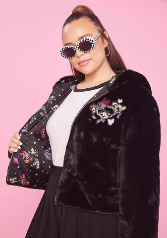 Plus Better Together Faux Fur Jacket