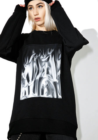 Liquid Silver Sweatshirt
