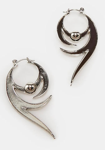 Modulation Tattoo Hoop Earrings