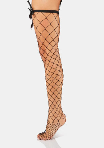 A Bow On It Garter Tights