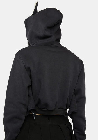 Feeling Flighty Cropped Hoodie