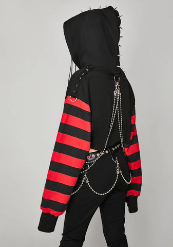 Hear My Screams Crop Hoodie