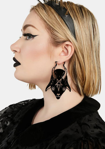 Baby Goat Devil Earrings