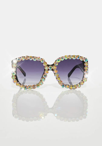 Bling It In Rhinestone Sunglasses