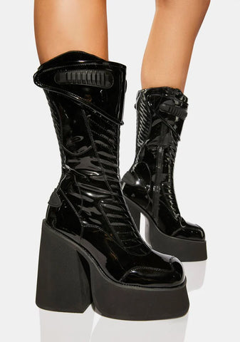 Plateau High-Top Boots