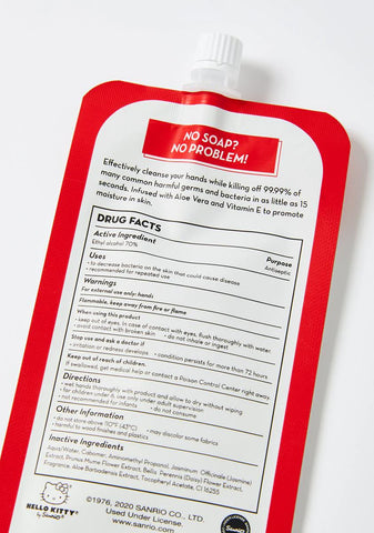 Strawberry Hello Kitty Sanitizer In Pouch