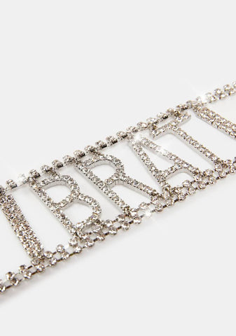 Your Favorite Brat Rhinestone Choker