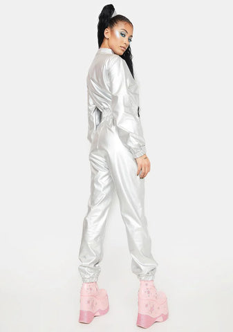 Space Landing Metallic Jumpsuit