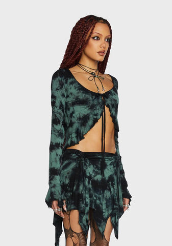 Reading Palms Long Sleeve Top