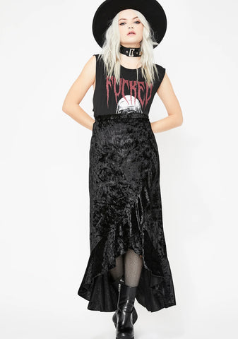 What A Witch Wants Velvet Skirt