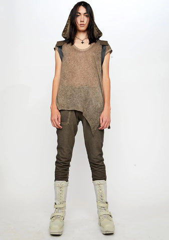 Atmosphere Unisex Scoop Neck Asymmetrical Tee