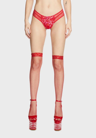 Change Of Pace Crotchless Thong