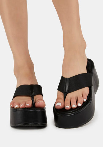 Black Luella Platform Sandals