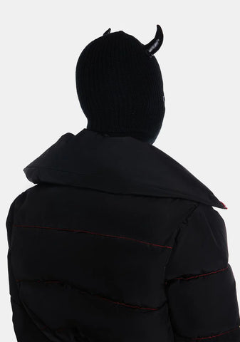 Ouija Devil Knit Ski Mask