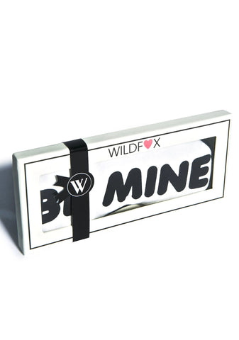 Be Mine Eye Mask - White