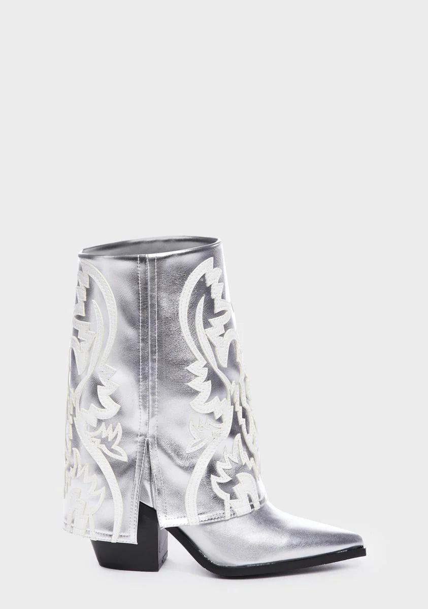 Silver Esperanza Cowboy Boots