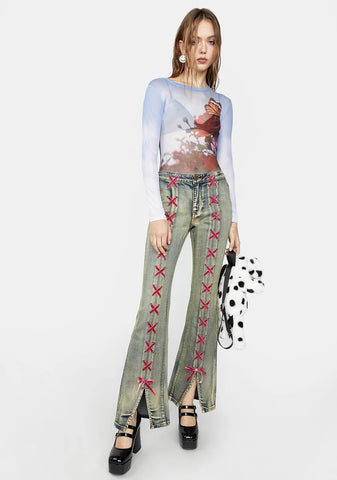 One Of The Flyest Mesh Top