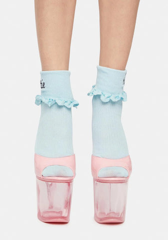 Real Hot Girl Ruffle Socks