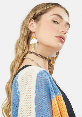 Sweet Scoop Ice Cream Earrings
