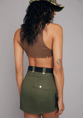 Varsity Player Colorblock Mini Skirt