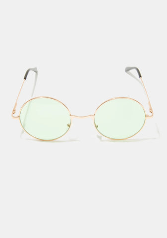 Busy Dreaming Circle Sunglasses