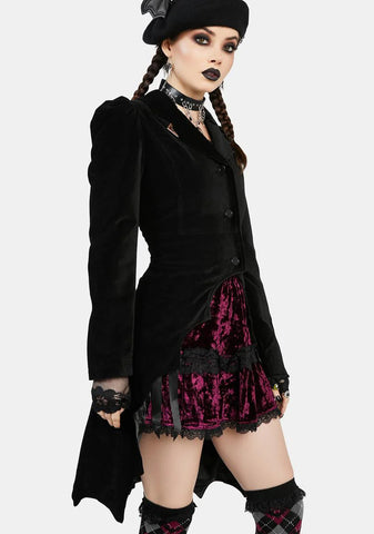 Darkest Before Dawn Velvet Coat
