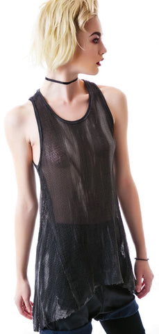 Industrial Mesh Tank - Black