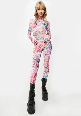 Roar Me Up Sheer Jumpsuit