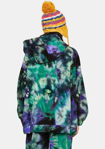 Ripple Effect Tie Dye Hoodie