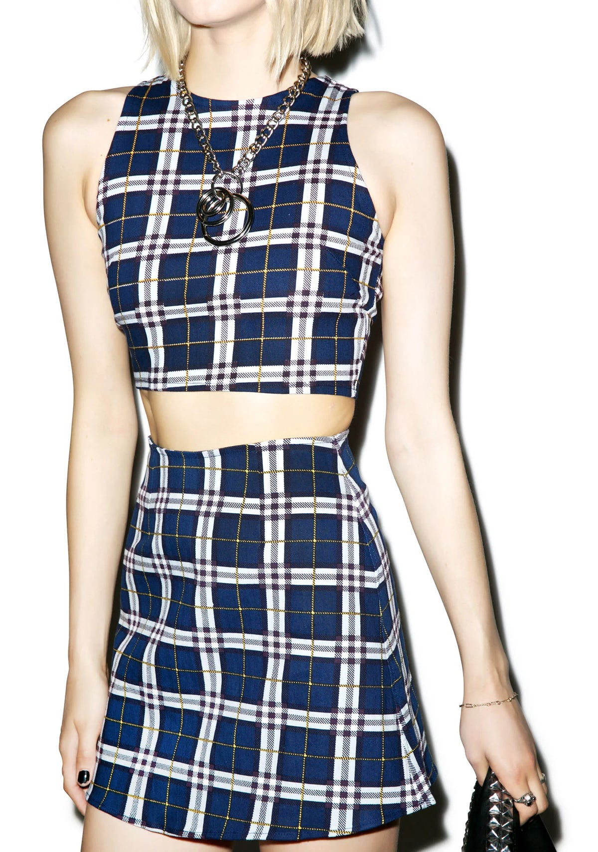 Plaid Annie A-Line Skirt