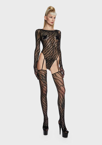 Simply Unhinged Fishnet Bodystocking