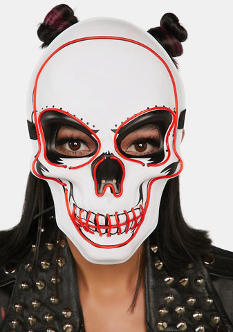 Hot Night Frights Light Up Skull Mask