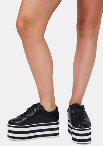 Count Your Stripes Platform Sneakers