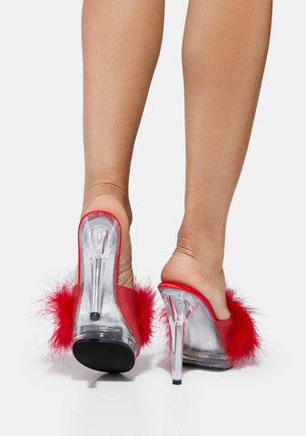Sassy Delights Marabou Heels