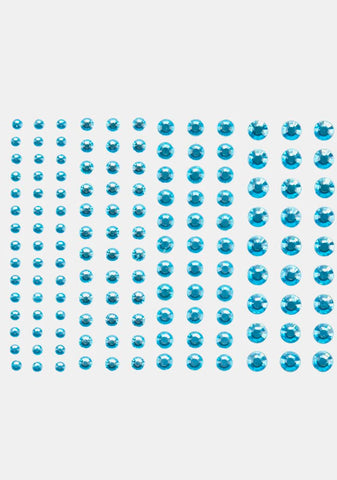 Turquoise Blue Face And Body Gemz