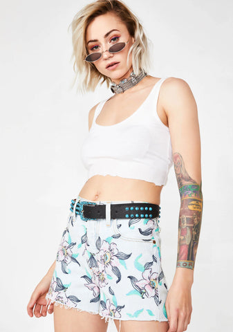 Hella Blooms 501 High Rise Shorts