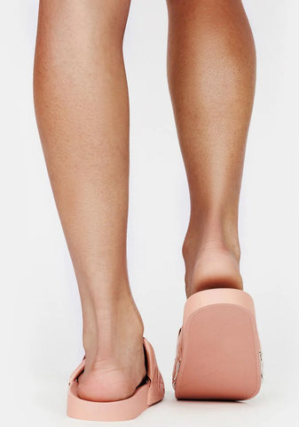 Sweet Designer Love Quilted Slides