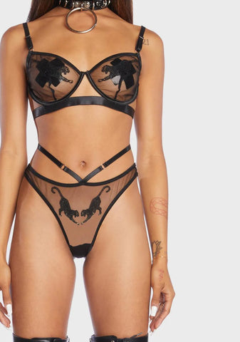 Wild Spots 2 Piece Lingerie Set