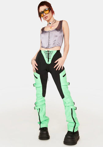 Slate A Masterpiece Satin Corset