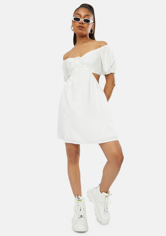 Springtime Kisses Cutout Mini Dress