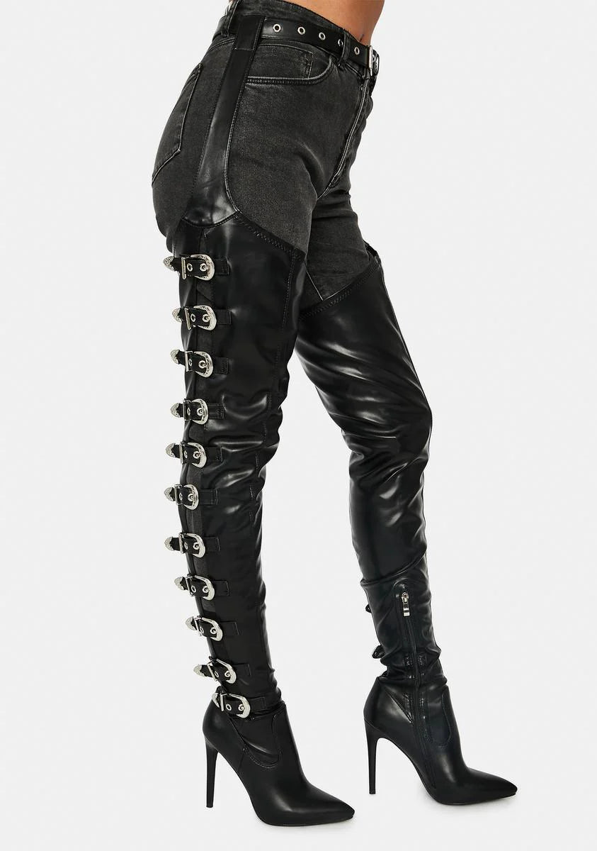 Asap Thigh High Chap Boots