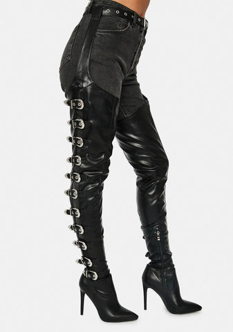 Asap Thigh High Chap Boots