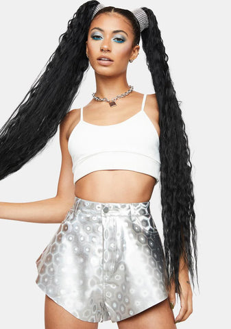 Nebula Glow Holographic Shorts