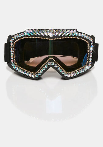 Close Your Eyes Rhinestone Goggles