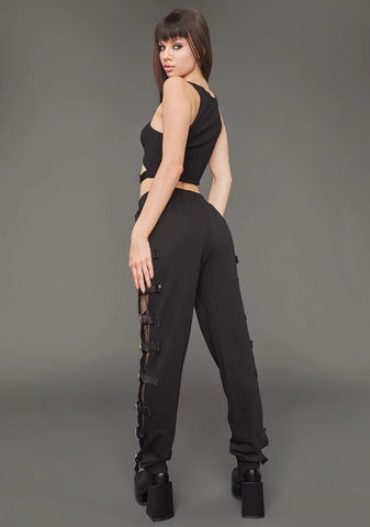 No Time To Waste Buckle Sweatpants