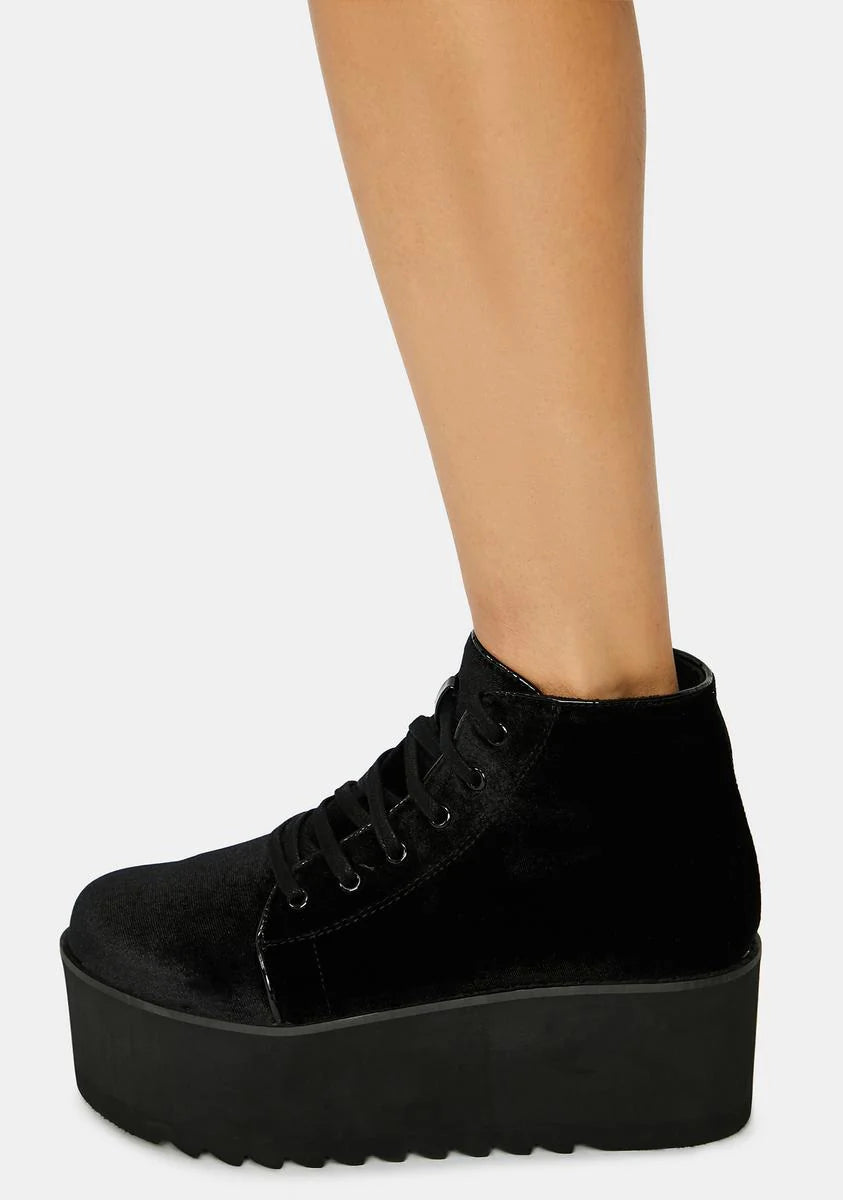 Velour  Barletta Platform Sneaker
