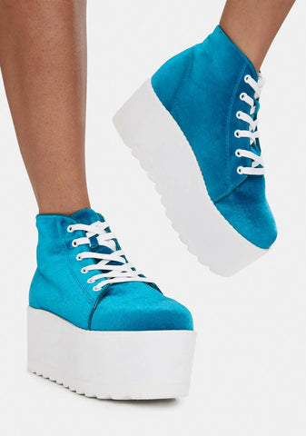 Blue Barletta Platform Sneaker